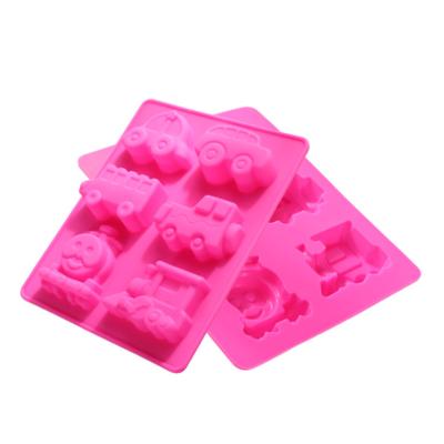 China Wholesale Viable Cake Mold 6 Hole Silicone Cake Mold Soap Plaster Silicone Baking Baking Mold for Baking and DIY Crafts for sale