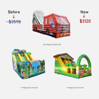 China Large Inflatable Dry Slide Indoor and Outdoor Entertainment Allowable Passenger 5-10 for sale