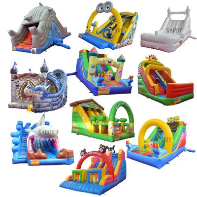 China Customized Logo PVC Water Park Inflatable Game Slide N Slip for Big Kids Endless Fun for sale