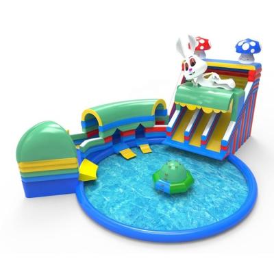 China Max Capacity 100-500kg Inflatable Water Park Water Attractions Amusement Park for Party for sale