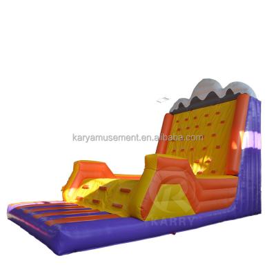 China Team Building Games Inflatable Rock Climbing Wall Mountain with Durable PVC Material for sale