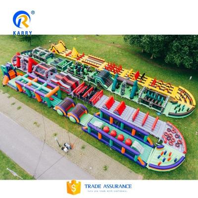 China Acceptable OEM Inflatable Ocean Run Theme Obstacle Course for Unisex Challenge Games for sale