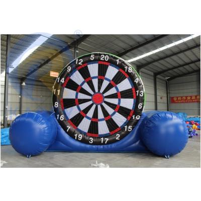 China Large Interactive Inflatable Human Sports Football Dartboard Soccer Darts Board Games for sale