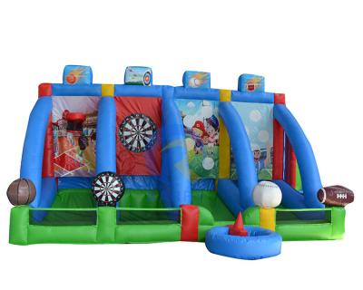 China Interactive Shooting Sport Games Arena PVC Outdoor Inflatable Carnival 4 in 1 Balls Games for sale