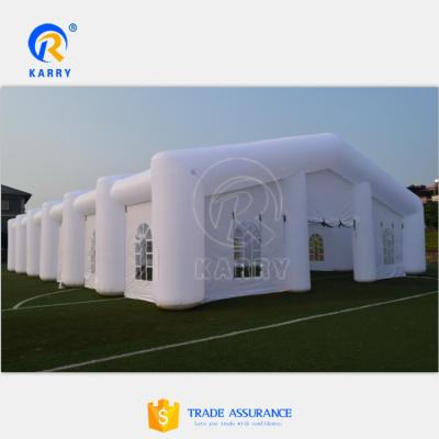 China Large Inflatable Shelter Tent PVC Fabric Warehouse Building Tent for Outdoor Events for sale