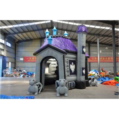 China EN14960 Certified Inflatable Halloween Skull Arch Customized Haunted House Decoration for sale