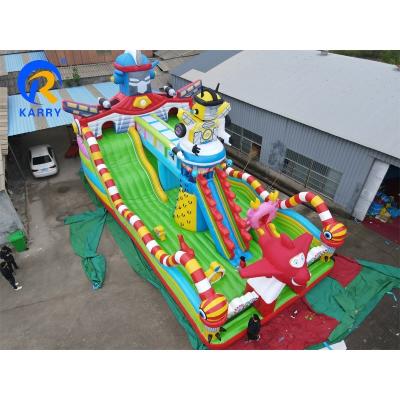 China Robot Theme Inflatable Water Park with Inflatable Obstacle Unisex PVC Tarpaulin for sale