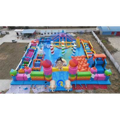 China Outdoor Inflatable Amusement Park for Children Commercial PVC Tarpaulin Obstacle Course for sale