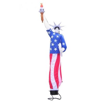 China Can be Customized Inflatable Statue of Liberty Man Sky Dancer for Holiday Celebration for sale