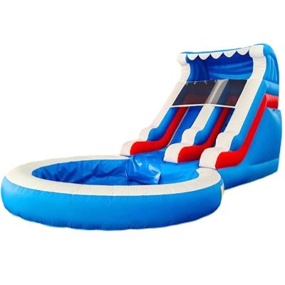 China Digital Printing Waterslide Pool Commercial Inflatable Water Slide For Kid Garden for sale