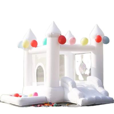 China Blower Included Baby White Decorative PVC Inflatable Jumping House for Family Party for sale