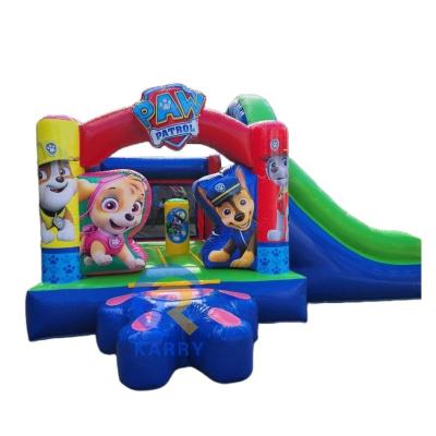 China Express Shipping Inflatable Bouncer Combo Cartoon Inflatable Combo Castle Slide For Kids for sale