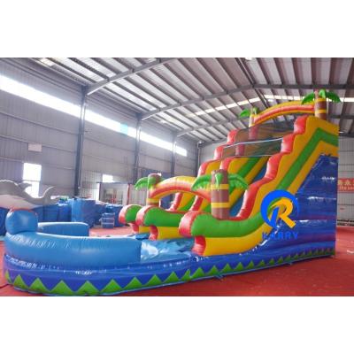 China Commercial Children Playground Air Filled Outdoor Dry Indoor Dolphin Inflatable Slides for sale