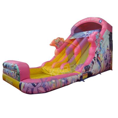 China CE Blower and Repair Accessories Included Fairytale Princess Water Slide Inflatable for sale