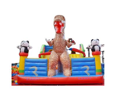 China The Most Popular Outdoor Toy Jumping Castle Newly Designed Dinosaur Theme Park Castle for sale