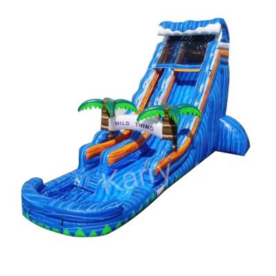 China Occasion Commercial Inflatable Juegos Marble Palm Tree Bouncer Slide for Outdoor Play for sale