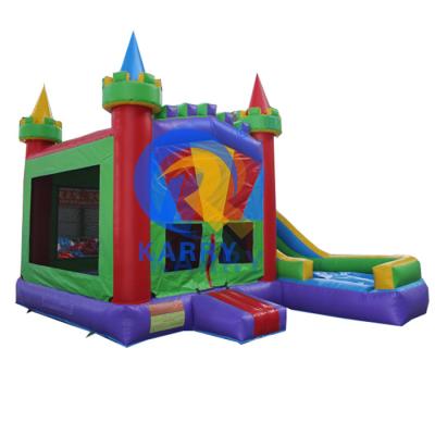 China Amusement Bouncer Jumper Combo Moonwalk PVC Inflatable Bouncer with Water Slide for sale