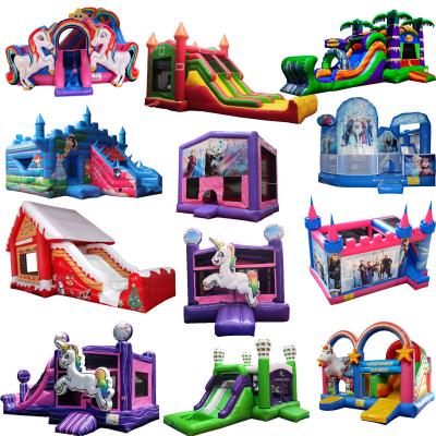 China Outdoor Playground PVC Inflatable Houses for Kids Castle Play House Inflatable Bouncing for sale