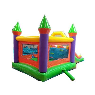 China Unisex Inflatable Bouncing House Double Slide Air Jumping Castle with PVC Material for sale