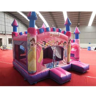 China 5*5*4.2m Inflatable Air Jumping Castle Combo Slide for Pink Princess for sale