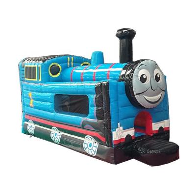 China As Picture Thomas Little Train Bouncy Castle Slide Combo Inflatable Castle With Slide for sale