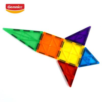 China Intellectual Development Magnetic Building Toys Gemmicc 2023 Hot Sale Plastic Toy Magnetic Tiles Building Blocks For Kids Boys And Girls Educational Toy Magnetic Building Toy for sale