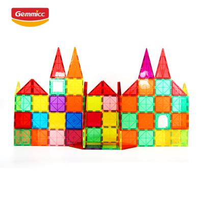 China Gemmicc 68 PCS Children's Magnetic Building Gift 3D Intellectual Development Toys Stacking Toy Magnetic Building Tiles Set for sale