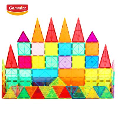 China Original Gemmicc 72 PCS Factory Supply 3D Magnetic Building Space Intellectual Development Toys Learning Tiles Magnetic Building Set for sale