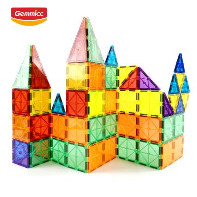 China Intellectual Development Gemmicc Magnetic Building Toys 104 PCS Kindergarten Montessori Toys Building Block Magnetic Preschool Educational Sets for sale