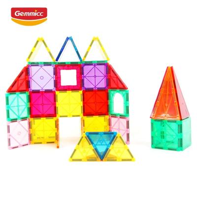 China Gemmicc 26 PCS Colorful Educational Fun Magnetic Tile Building Set Of Intellectual Development Toys for sale