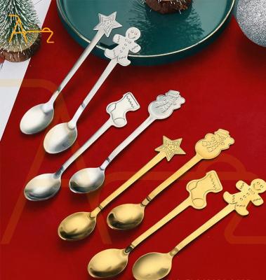 China Sustainable Luxury gold creative stainless steel cutlery set travel utensils wedding Christmas fork knife spoon flatware set  with gift box for sale