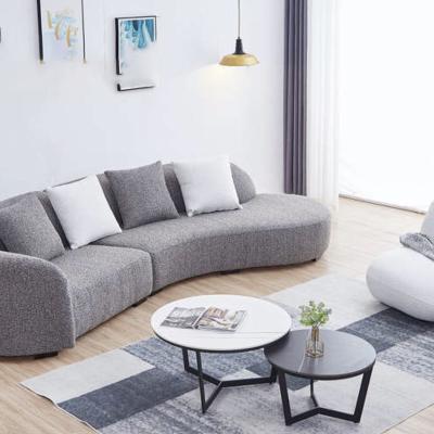 China Modular Corner Sofa Bed Small Space Modern Gray Sofa Set Fabric Couch Furniture for sale