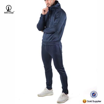 China Antibacterial Plain Custom Tracksuit Aesthetics Logo Aesthetics Soft Slim Fit Men's Tracksuit From China Factory for sale