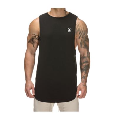 China Anti-Pilling Scoop Edge Men's Anti-Pilling Tank Top Burnout Tank Top Bodybuilding Gym Quicky Dry Singlet Customized for sale