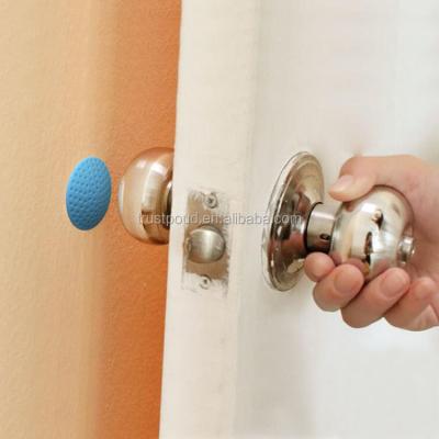 China REACH RoHS Certified Door Knob Guard Wall Anti Slam Bumper Adhesive Door Stopper for sale