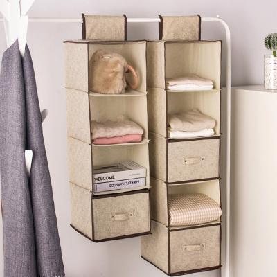 China Multi Viable Layer Hanging Storage Closet Organizer FELT Storage and Organization for Closet Inside Camper Accessories Nursery Baby for sale