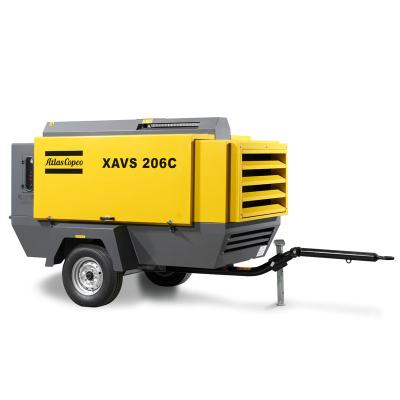 China Atlas Copco 500cfm 14bar XAVS236C Lubricated Portable Diesel Air Compressor For Mine for sale