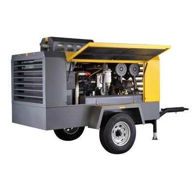 China Atlas Copco 365cfm 10bar XATS156C Lubricated Diesel Air Compressor For Mine for sale