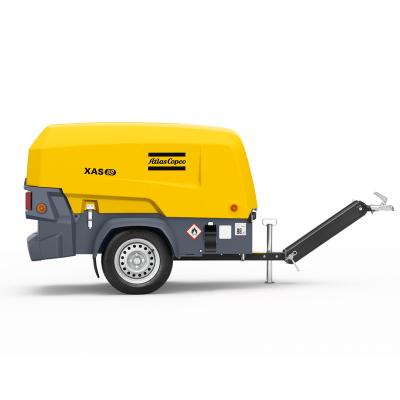 China Atlas Copco 268cfm Lubricated Portable Diesel Air Compressor For Mine for sale