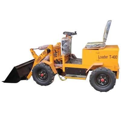 China Building Material Shops Hot Sale 400kgs Mini Electric Wheel Loader With Battery for sale