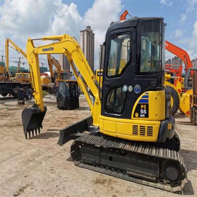 China High quality 6 tons used Japan imported Komatsu pc 55 MR crawler excavator with lower working hours for sale