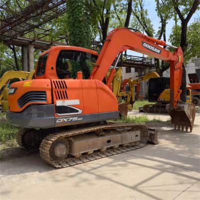 Cina 8 tonnellate Pronte per il lavoro ed esperte usate Corea importato Doosan DX 75 in buone condizioni in vendita