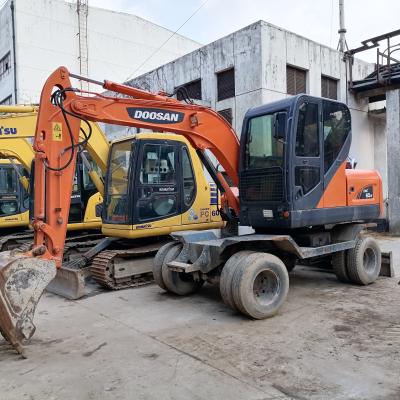 Cina 5 tonnellate Corea importato 90% nuovo Doosan DX 60W Used Excavator a ruote con alta qualità e le migliori prestazioni per la vendita in vendita