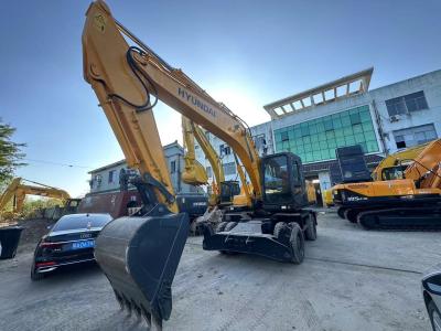 China 21.2 Ton Hyundai 210W-7 Used Wheel Excavator Bucket capacity 1.34m3 for sale