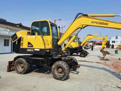 China 6 Ton Ready To Work Korea Imported Hyundai R60-7 Used Wheel Excavator for sale