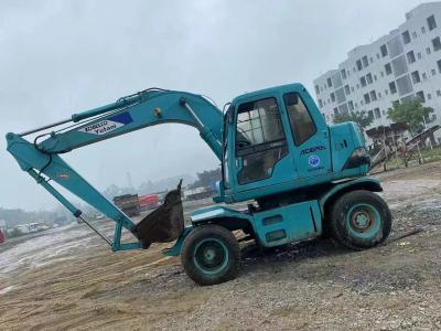 China Kobelco Sk100 WD Used Wheel Excavator 0.28m3 Bucket capacity for sale