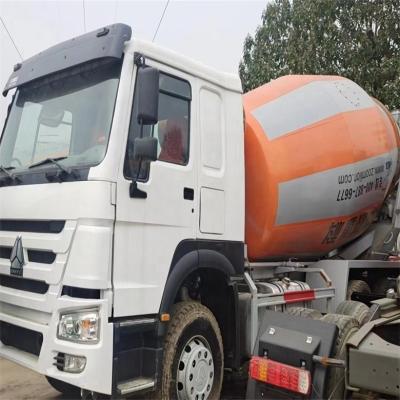 China Construction Works 6*4 Howo Cement Truck Mixer With 371 Hp 375hp Mixing Power for sale