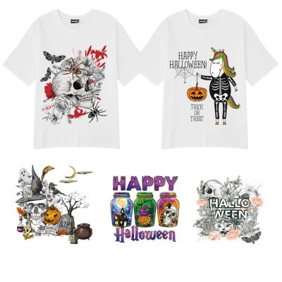 China Garment \ Jeans \ Shoes \ Bags\Socks Wholesale Custom screen print transfers dtf transfers designs ready to press halloween heat transfer sticker for t-shirt for sale