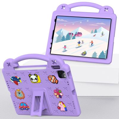 China Fanshion Simple Kids Handheld Shockproof Cartoon EVA Foam Stand Cover Case for Samsung ipad huawei lenovo amazon tablet for sale