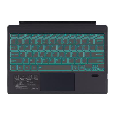 China Wireless Magnetic Wireless Keyboard Single Touch Keyboard for Microsoft Surface pro3 4 5 6 7 keyboard with colorful backlight for sale